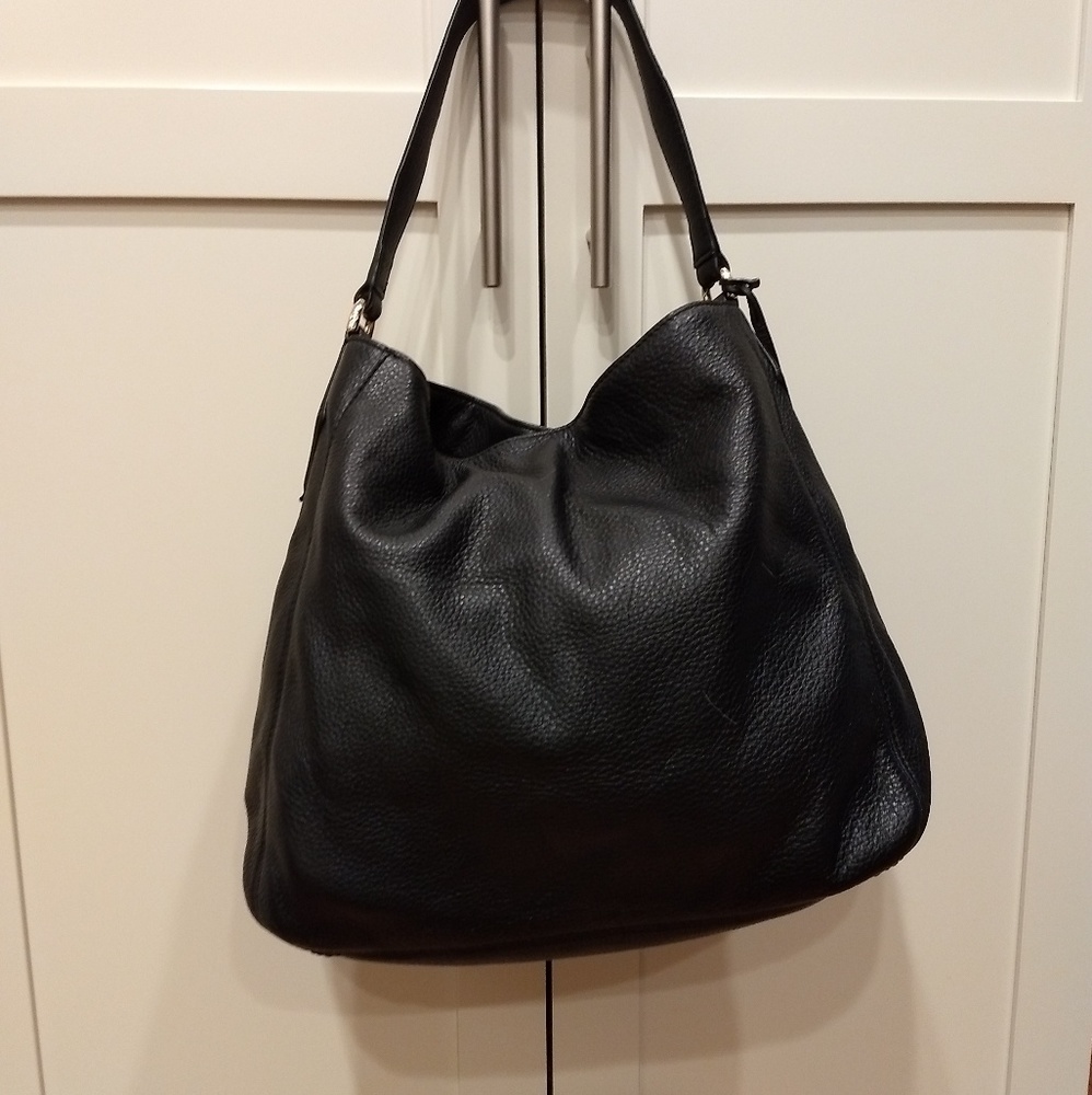 Diane Von Furstenberg black kidskin purse